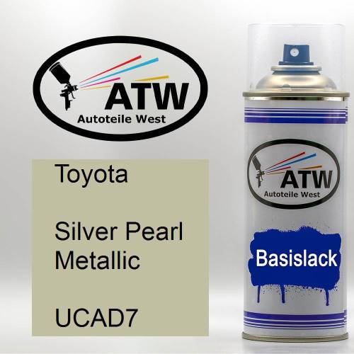 Toyota, Silver Pearl Metallic, UCAD7: 400ml Sprühdose, von ATW Autoteile West.